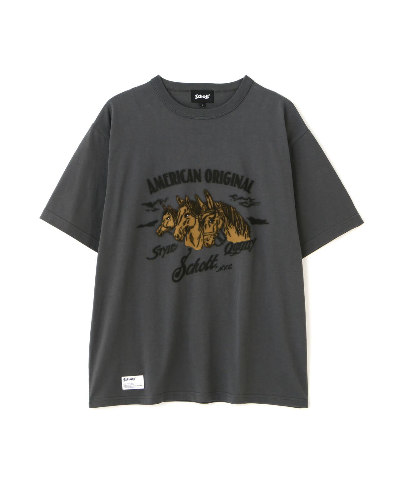 HORSE FLOCKY T-SHIRT/ホース フロッキー Tシャツ