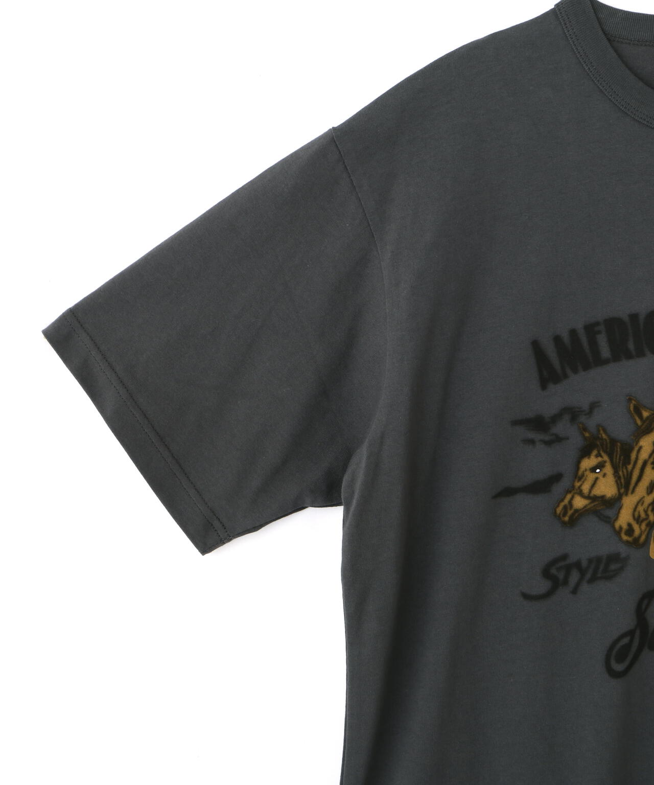 HORSE FLOCKY T-SHIRT/ホース フロッキー Tシャツ