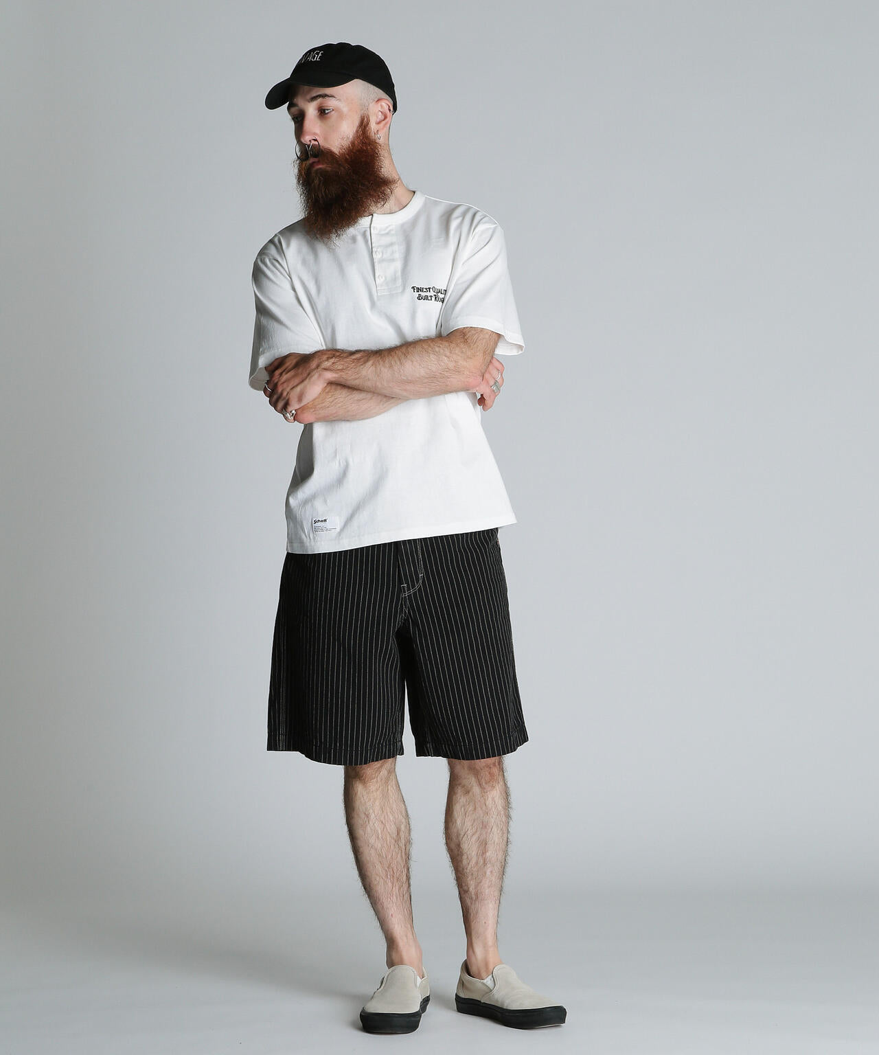 FINEST QUALITY BUILT TOUGH EMB. HENLEY T-SHIRT/刺繍 ヘンリー Tシャツ
