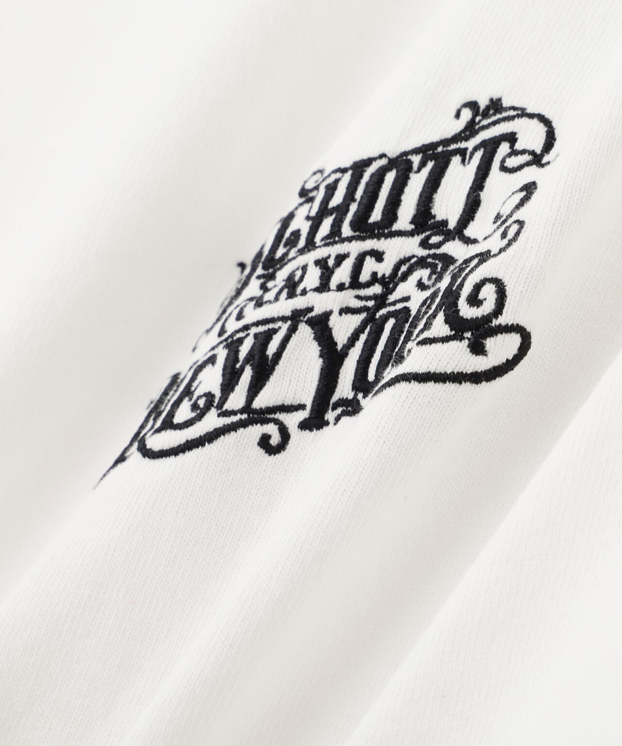 ARABESQU EMB. COMPACT T-SHIRT/アラベスク 刺繍 コンパクト Tシャツ