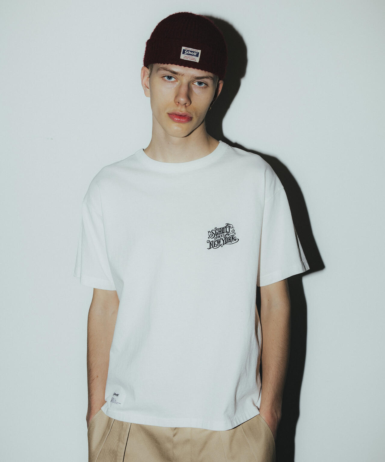 ARABESQU EMB. COMPACT T-SHIRT/アラベスク 刺繍 コンパクト Tシャツ