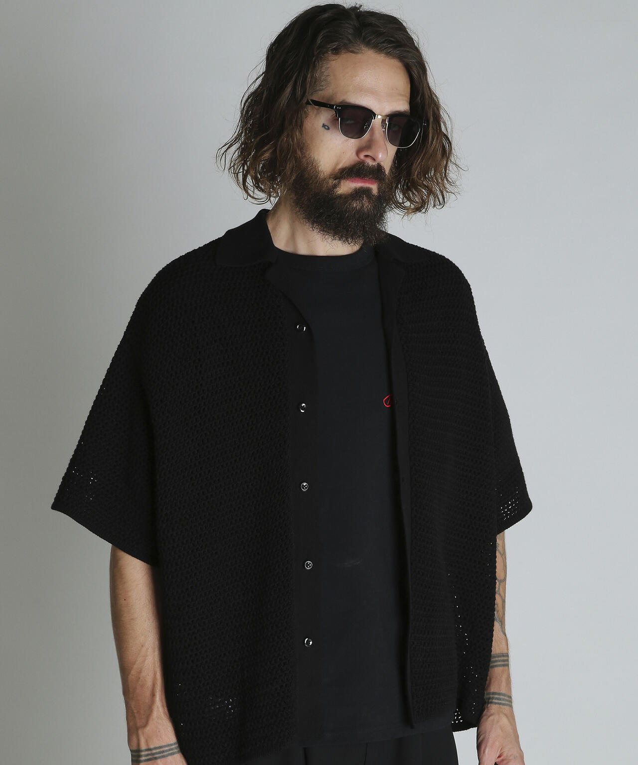 BLACK SHEEP KNIT SHIRT/ブラックシープ ニットシャツ