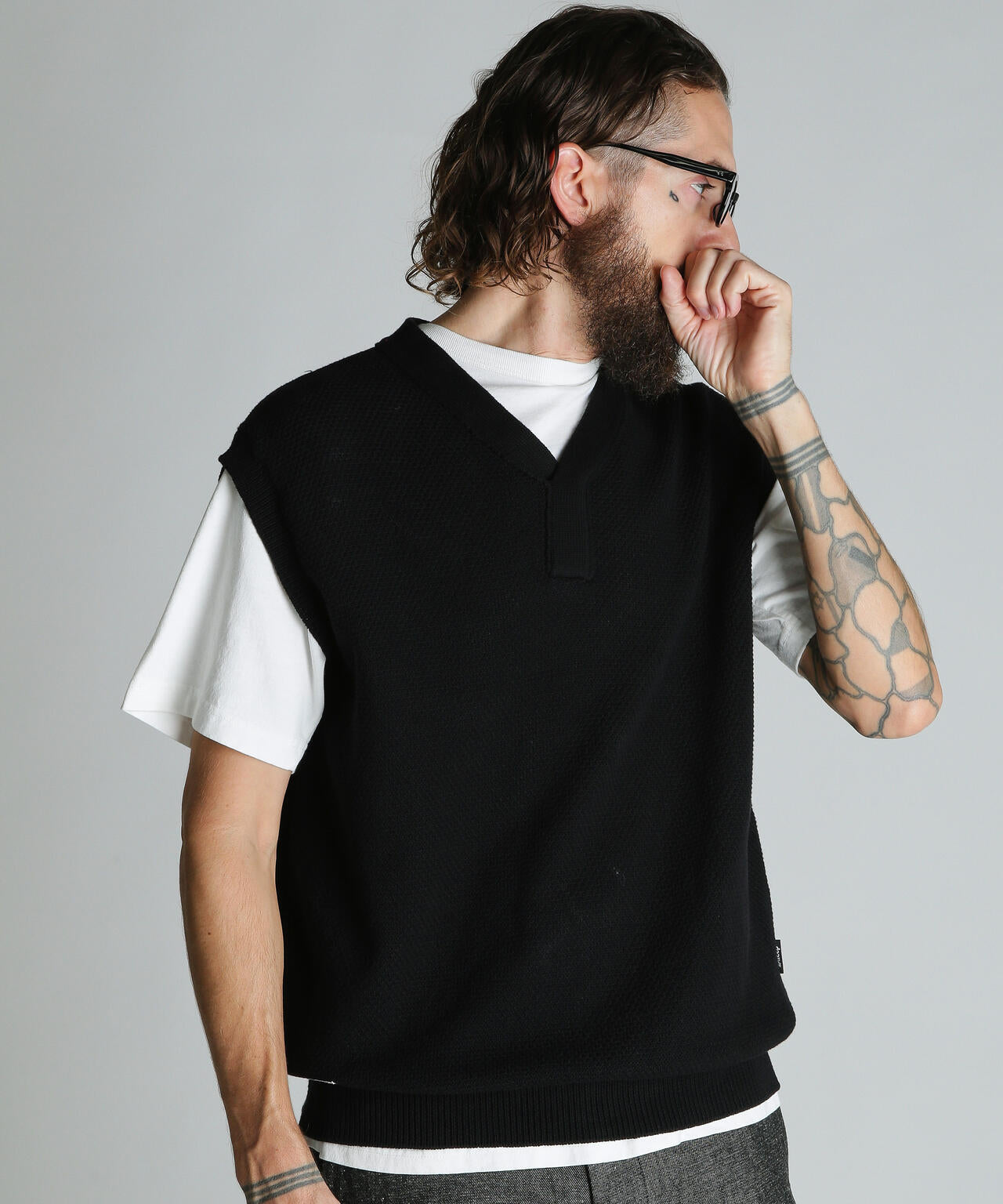 BLACK SHEEP KNIT VEST/ブラックシープ ニットベスト