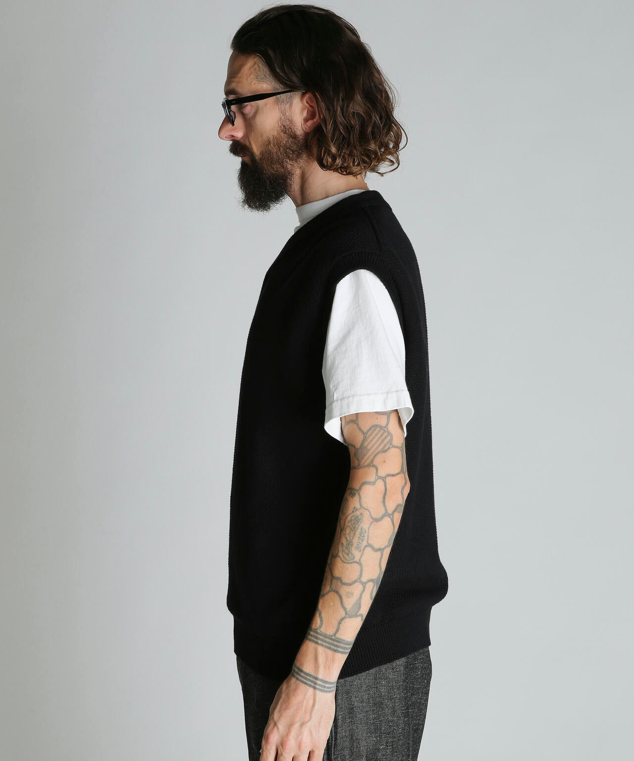 BLACK SHEEP KNIT VEST/ブラックシープ ニットベスト