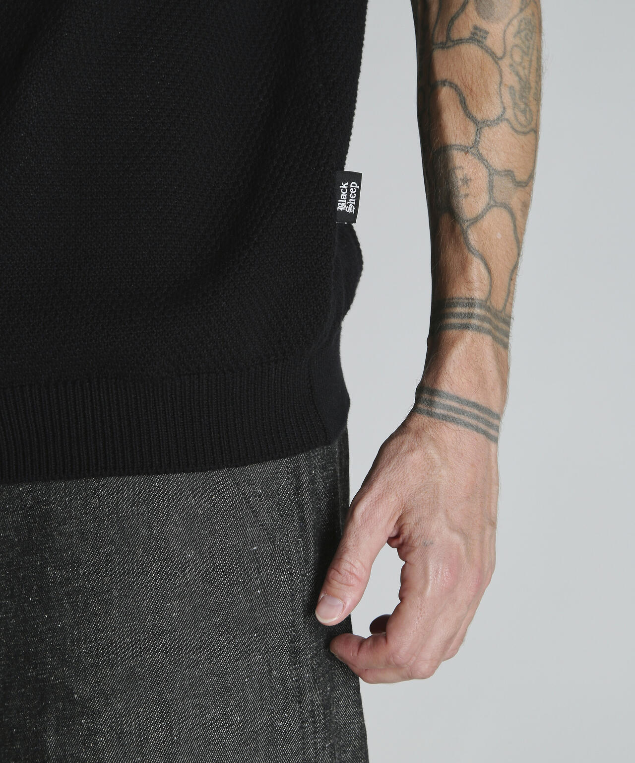 BLACK SHEEP KNIT VEST/ブラックシープ ニットベスト