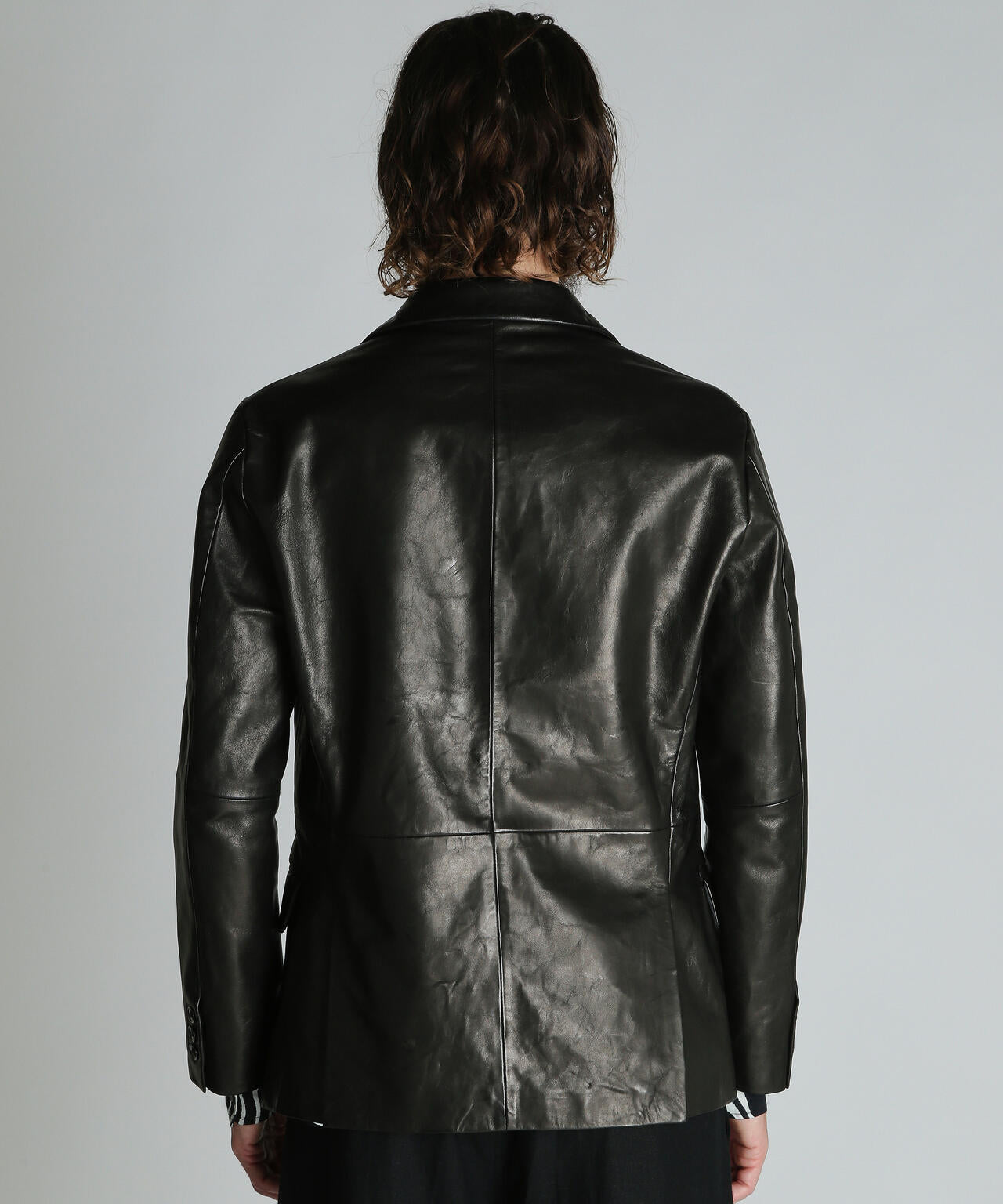 LEATHER  TAILORED JACKET/レザーテーラードジャケット