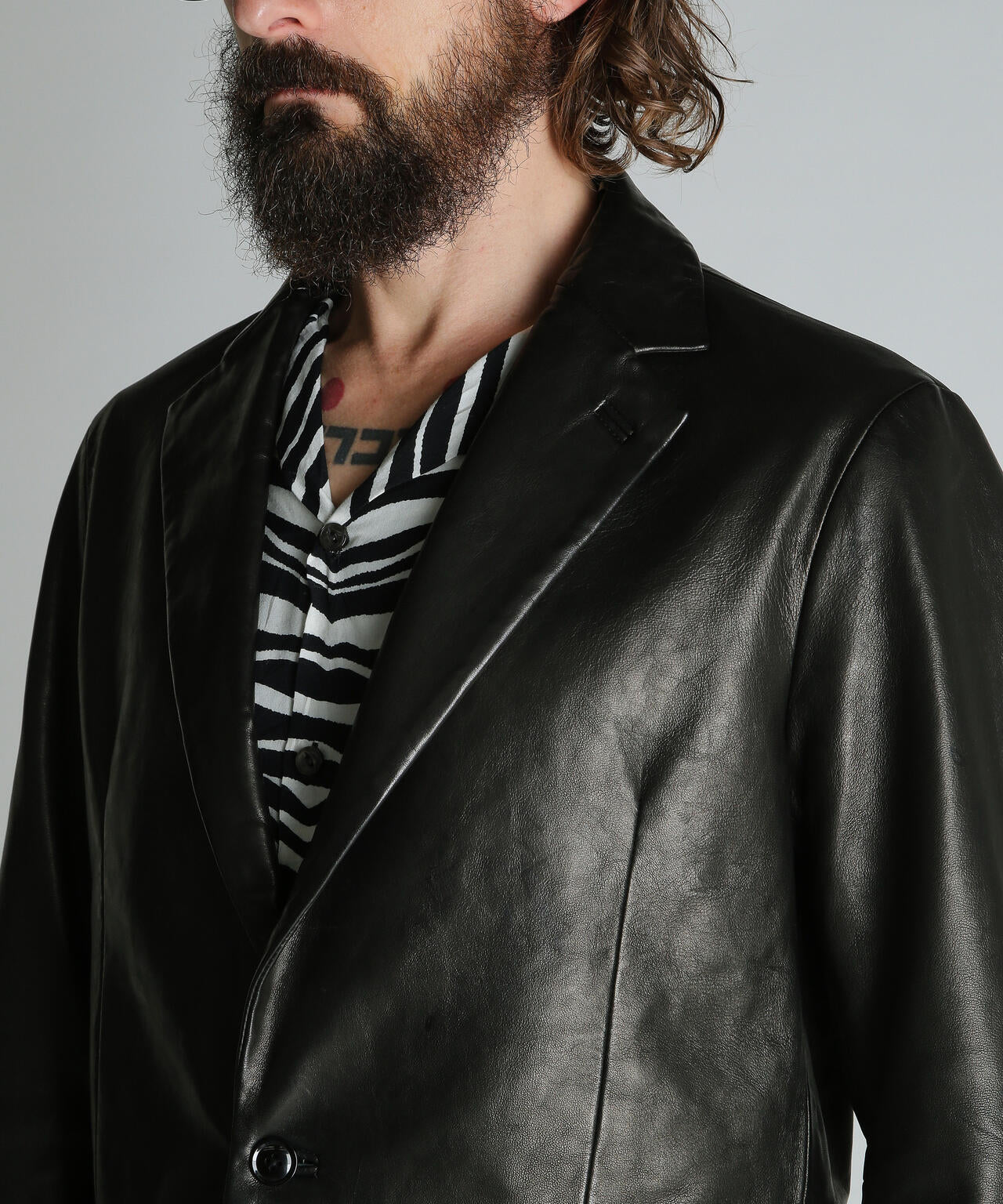 LEATHER  TAILORED JACKET/レザーテーラードジャケット