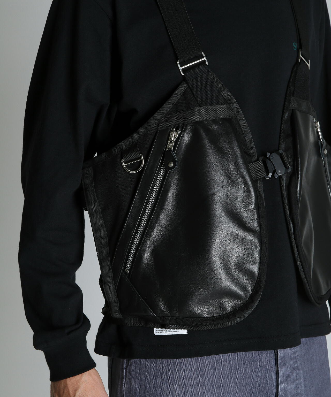 LEATHER LUGGAGE VEST/レザーラゲッジ ベスト