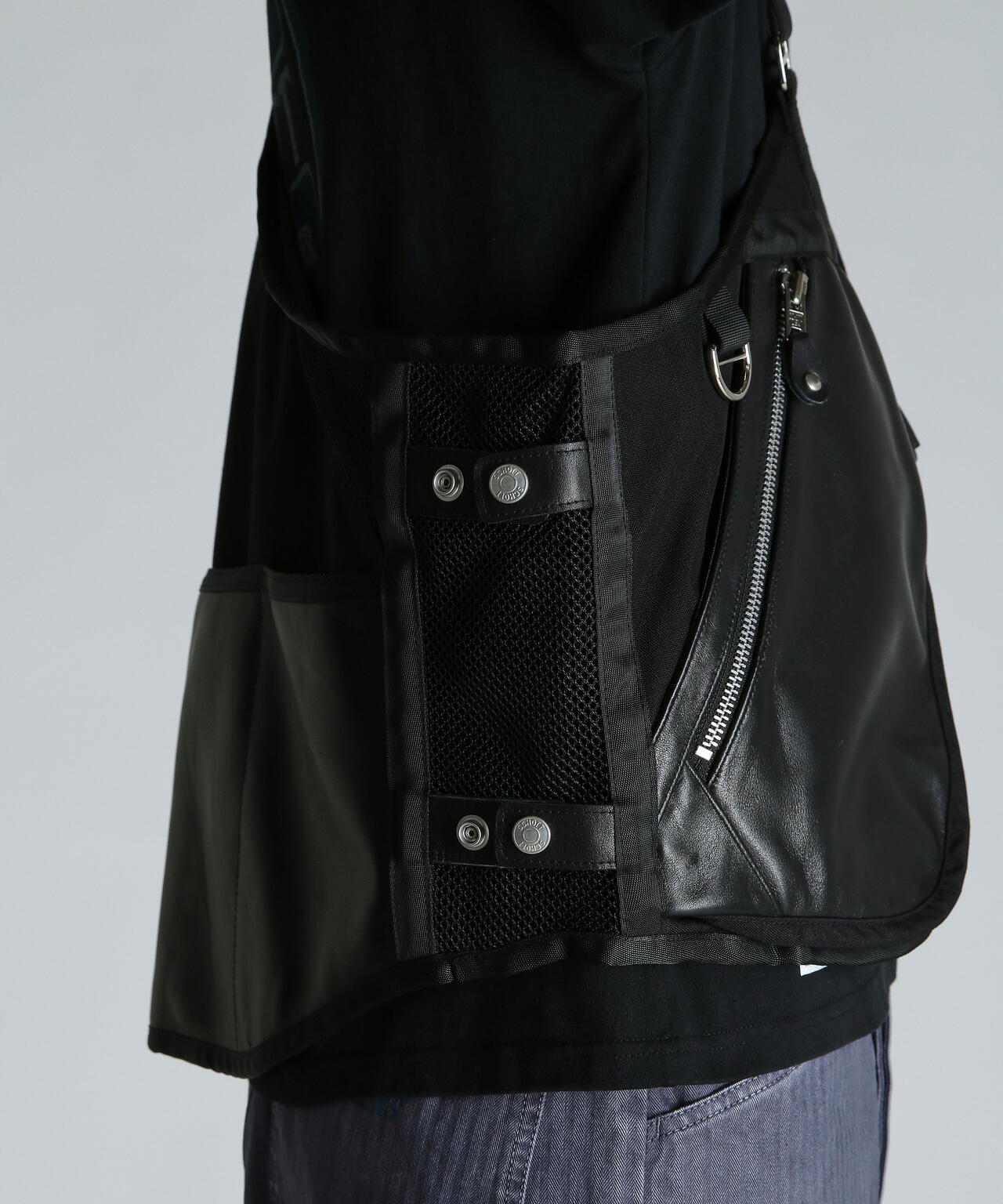LEATHER LUGGAGE VEST/レザーラゲッジ ベスト
