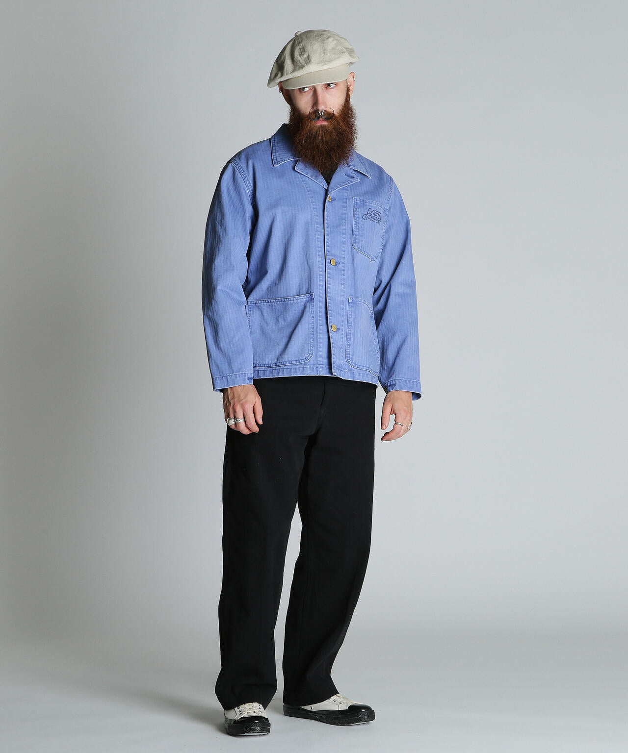 HERRINGBONE COVERALL/ヘリンボーン カバーオール