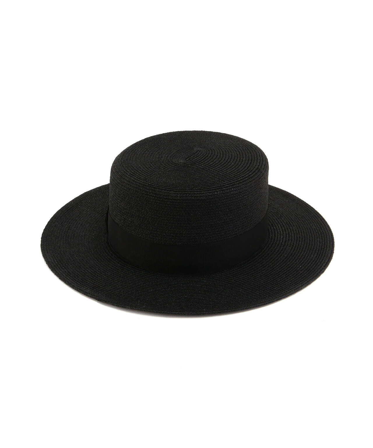 RAFFIA BRAID BOATER HAT/ラフィア ブレイド ボーターハット
