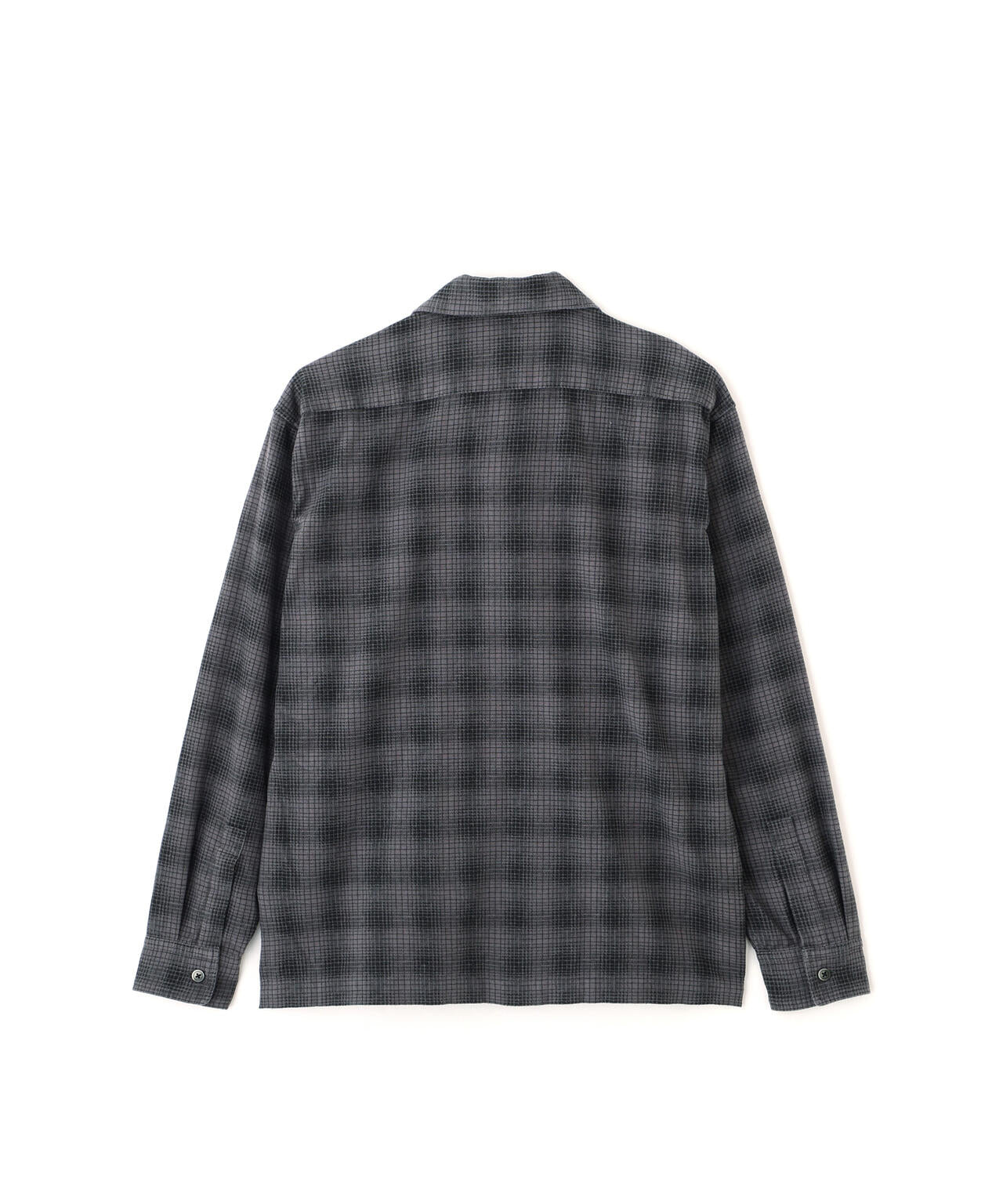 PRINT OMBRE CHECK FLANNEL SHIRT/プリント オンブレ チェック フランネル シャツ