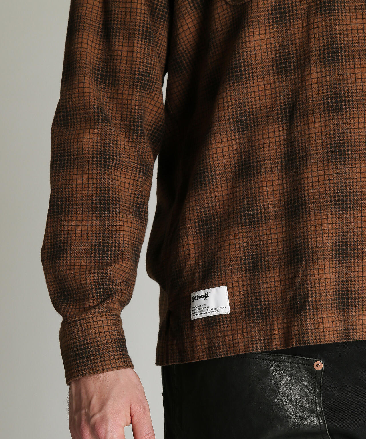 PRINT OMBRE CHECK FLANNEL SHIRT/プリント オンブレ チェック フランネル シャツ