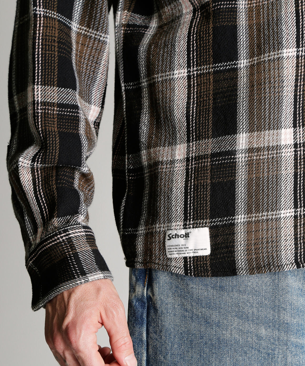 PLAID CF LS SHIRT/プレイド コットンフランネルシャツ