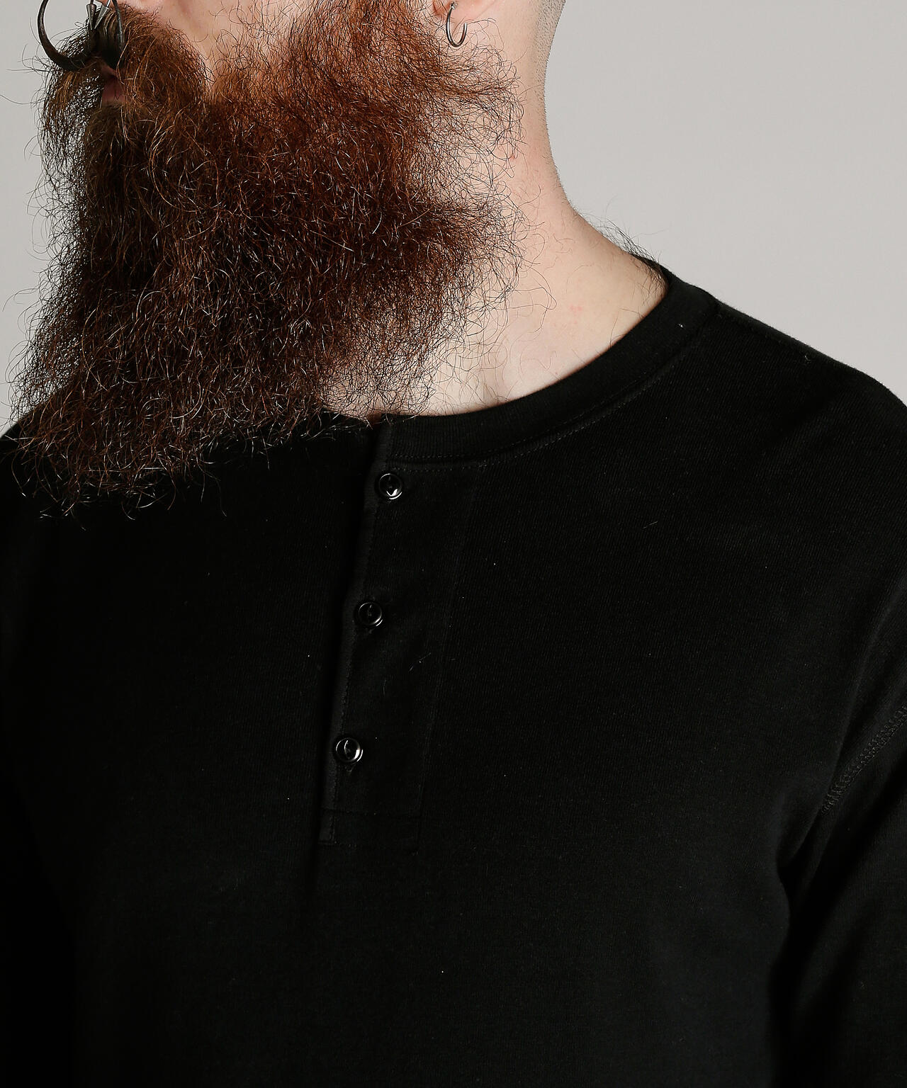 KNITTING HENLEY LS T-SHIRT/ニット ヘンリーロンT