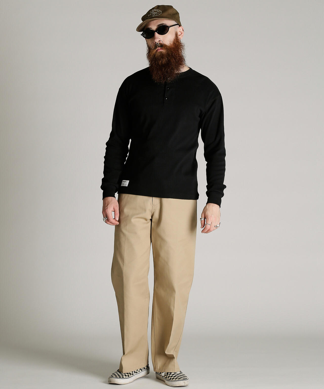 KNITTING HENLEY LS T-SHIRT/ニット ヘンリーロンT