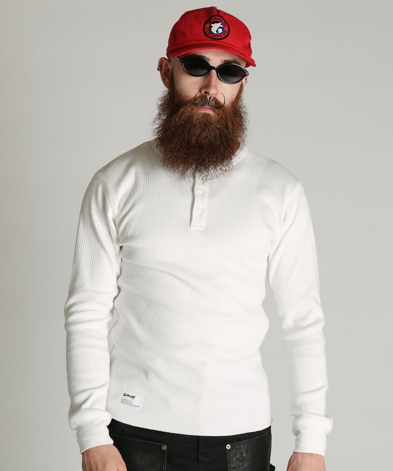 ARMY RIB HENLEY LS T-SHIRT/アーミーリブ ヘンリーロンT