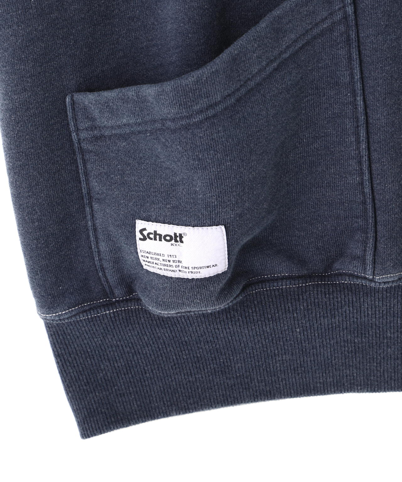 HALF ZIP HOODED SWEAT/ハーフジップ パーカー