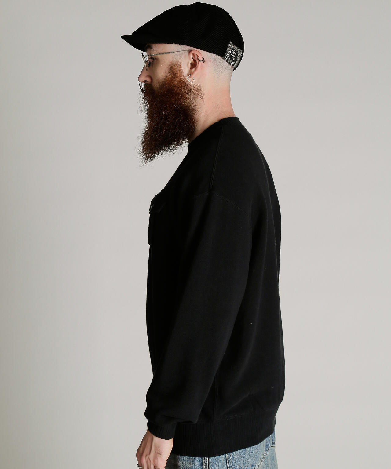 CREW SWEAT RIB STITCH EAGLE/クルースウェット リブステッチ イーグル