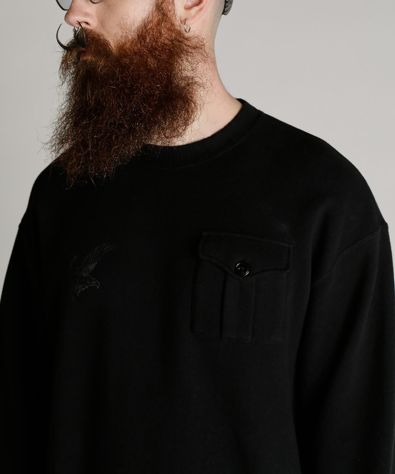CREW SWEAT RIB STITCH EAGLE/クルースウェット リブステッチ イーグル