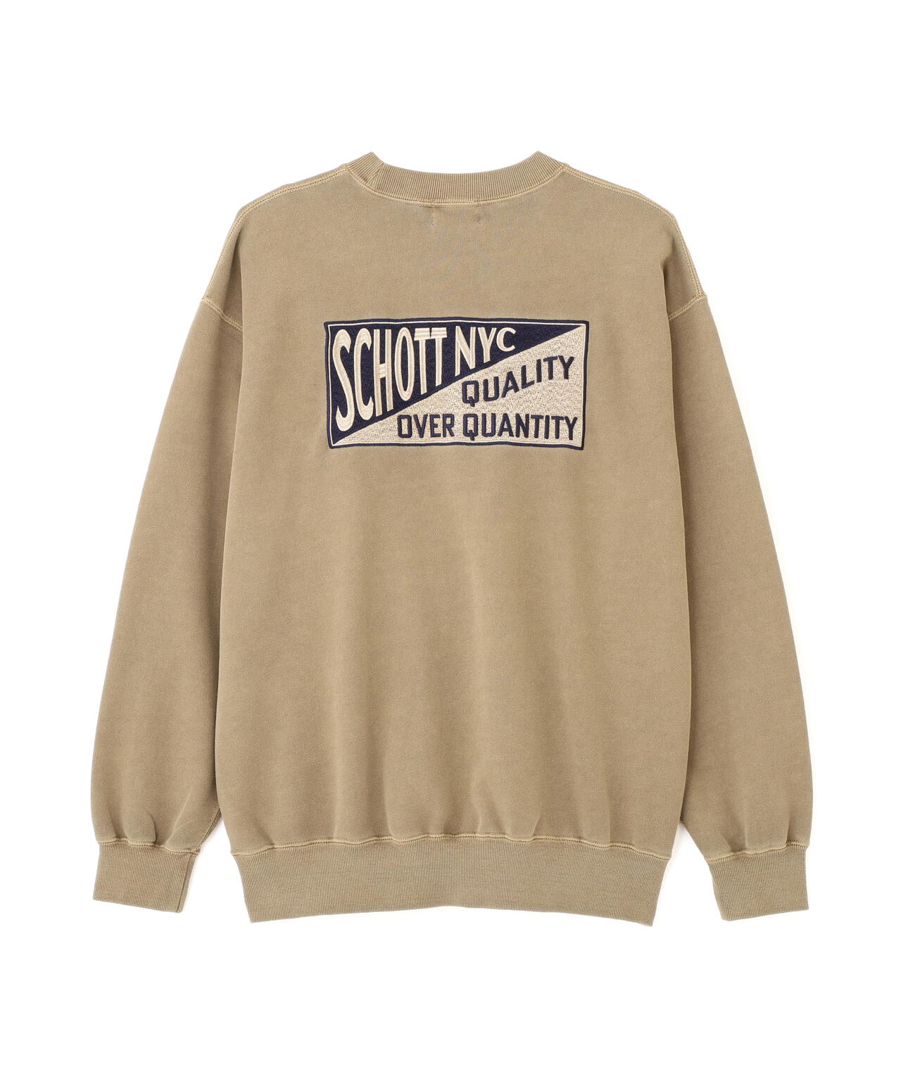 CREW SWEAT SQUARE Schott N.Y.C. EMB./クルー 刺繍スウェット スクエアー ショット ニューヨーク