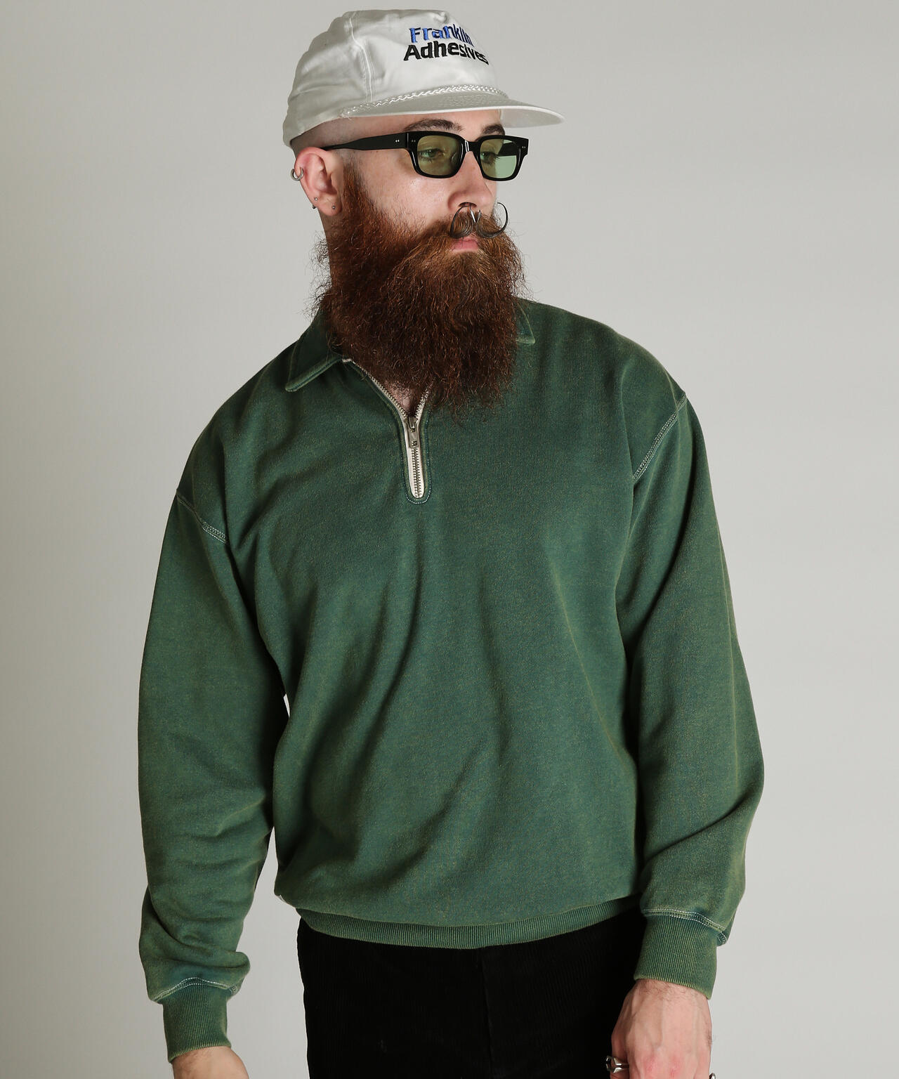 HALF ZIP SWEAT/ハーフ ジップ スウェット