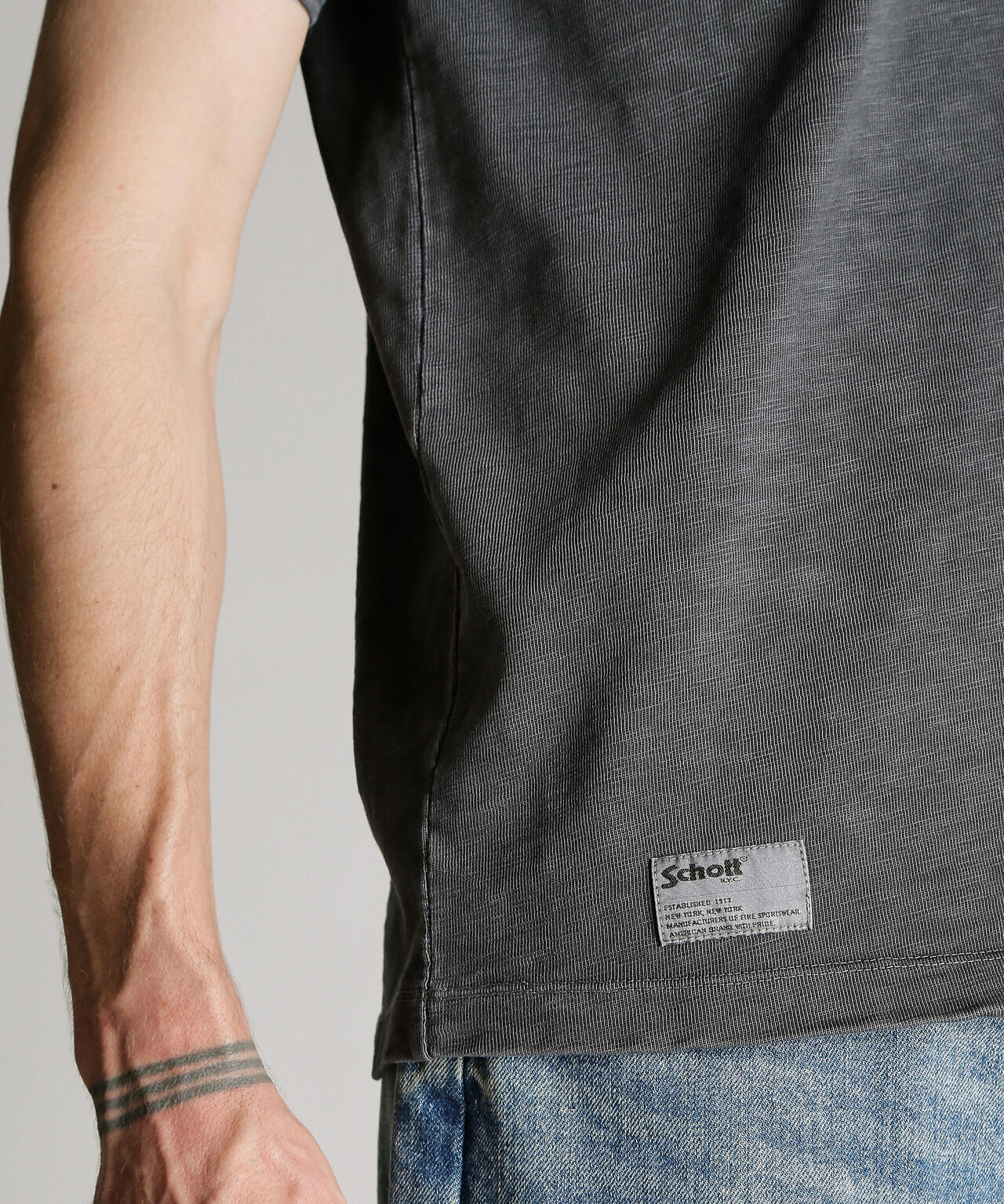 SLUB HENLEY T-SHIRT/スラブ ヘンリー Tシャツ