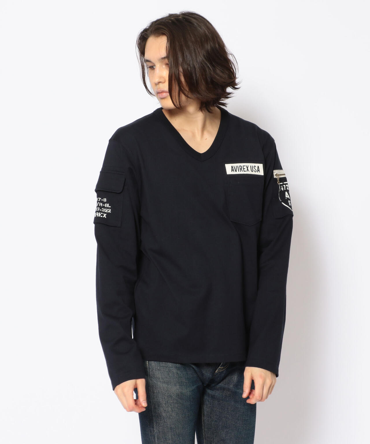 【WEB限定】ファティーグ  Vネック Tシャツ /FATIGUE V-NECK T-SHIRT