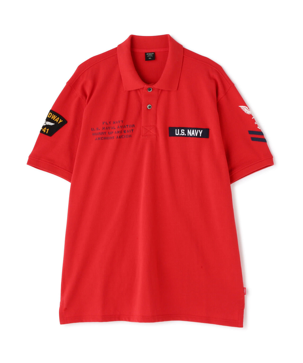 ネイバル パッチド ポロシャツ/NAVAL PATCHED POLO SHIRT