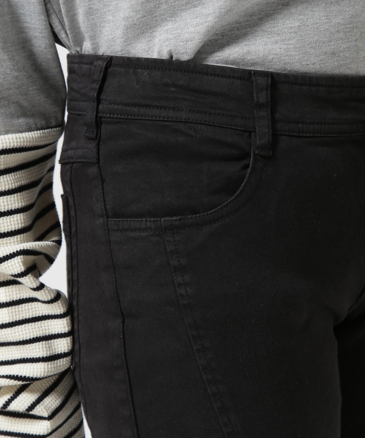 SIDE ZIP POCKET SKINNY PANTS/ サイドジップポケット スキニーパンツ