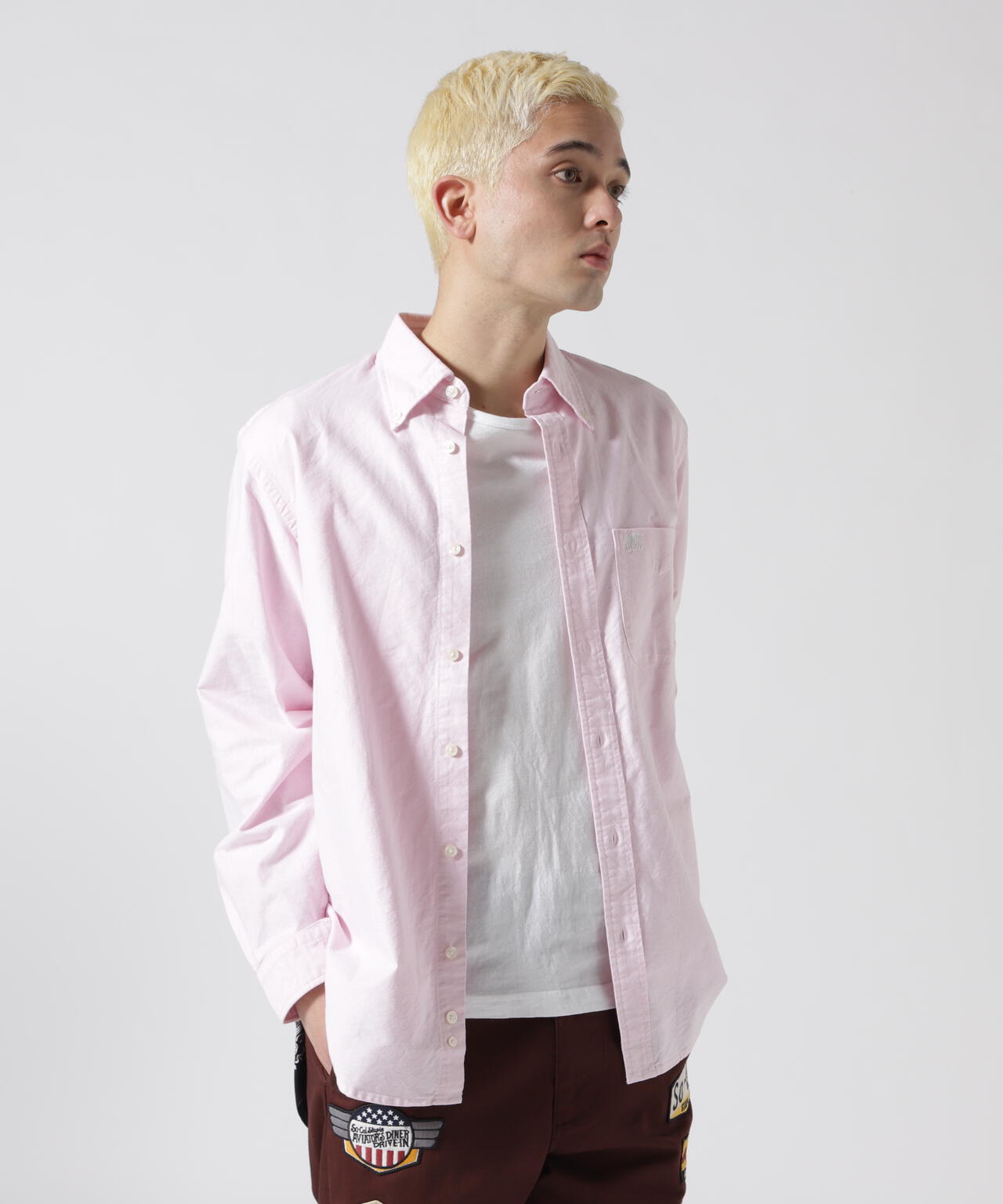 《DAILY/デイリー》BASIC OXFORD LONG SLEEVE B.D. SHIRT / 長袖 ベーシック オックスフォードシャツ