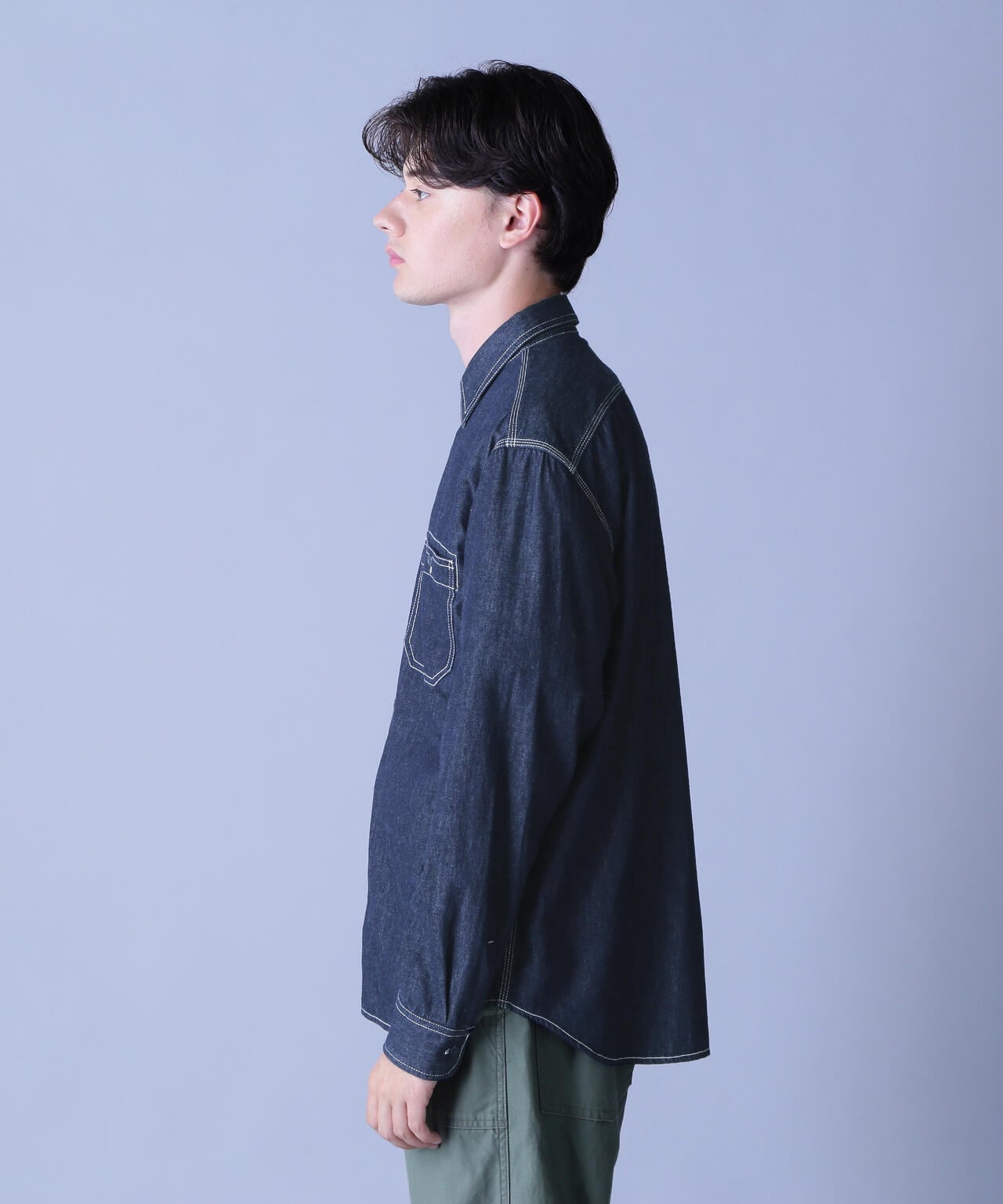 BASIC LIGHT DENIM L/S SHIRT / ベーシック ライト デニム 長袖 シャツ
