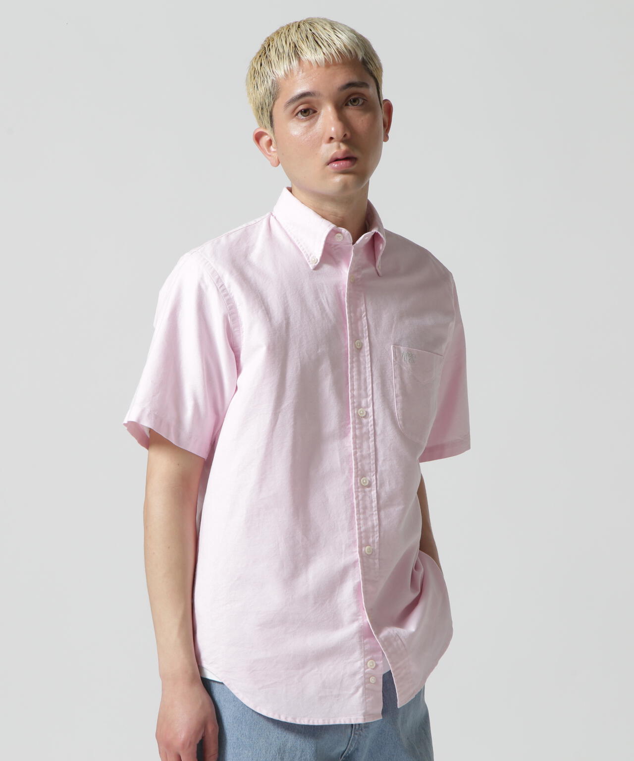 《DAILY/デイリー》BASIC OXFORD S/S B.D. SHIRT/半袖オックスフォードシャツ/AVIREX/アヴィレック