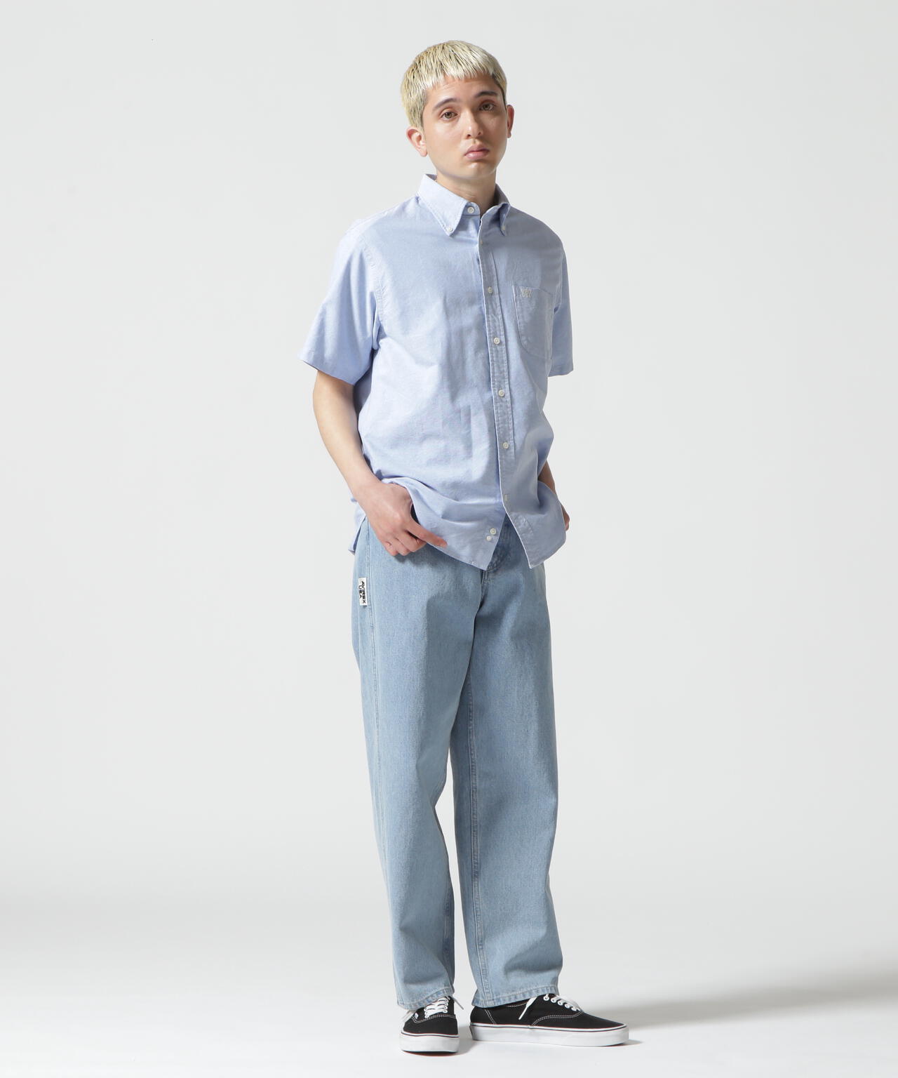 《DAILY/デイリー》BASIC OXFORD S/S B.D. SHIRT/半袖オックスフォードシャツ/AVIREX/アヴィレック