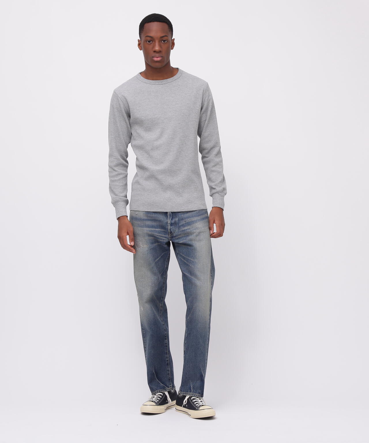 《DAILY/デイリー》THERMAL L/S CREW NECK T-SHIRT