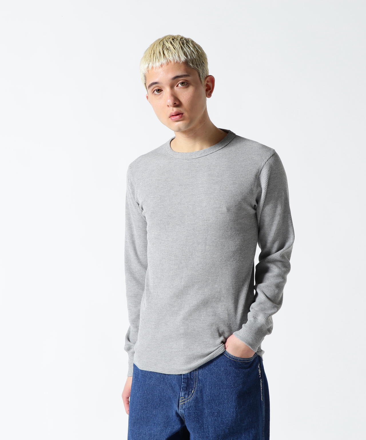 《DAILY/デイリー》THERMAL L/S CREW NECK T-SHIRT