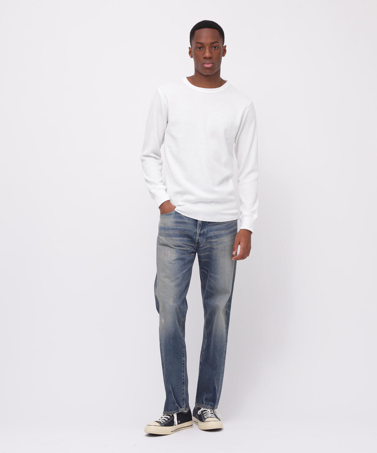 《DAILY/デイリー》THERMAL L/S CREW NECK T-SHIRT