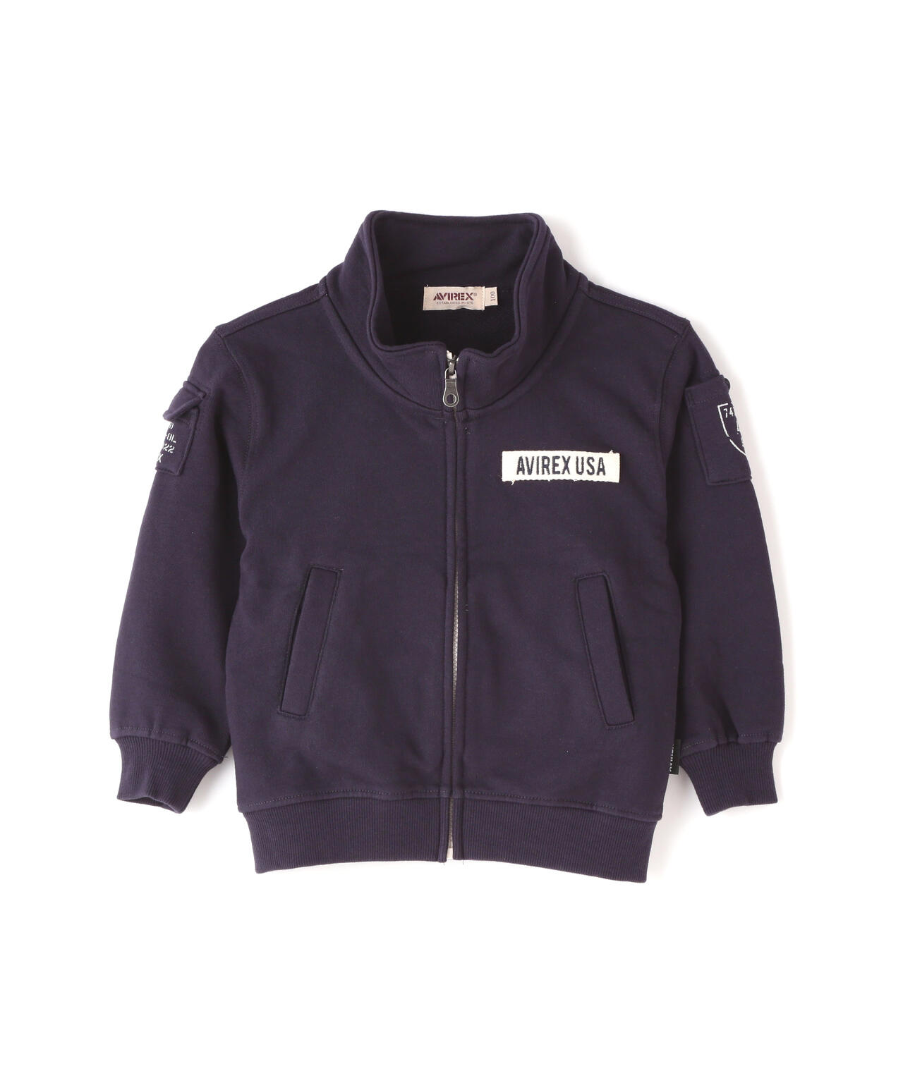 《KIDS》FATIGUE STAND COLLAR ZIPUP SWEAT / ファティーグ スタンド カラー