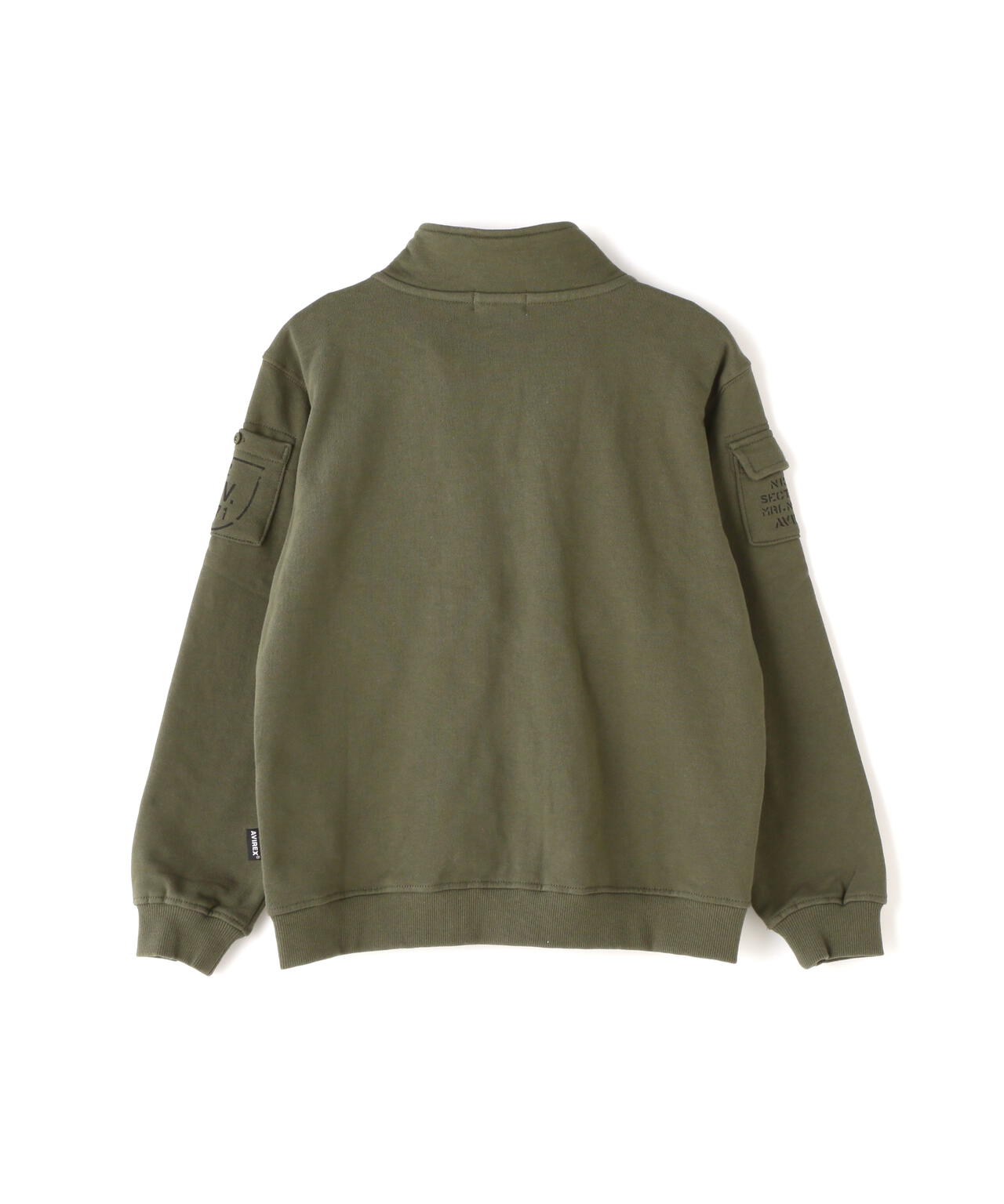 《KIDS》FATIGUE STAND COLLAR ZIPUP SWEAT / ファティーグ スタンド カラー
