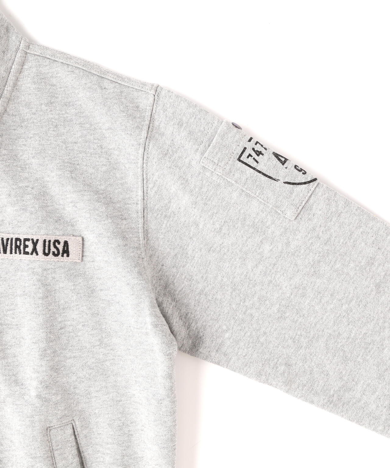 《KIDS》FATIGUE STAND COLLAR ZIPUP SWEAT / ファティーグ スタンド カラー
