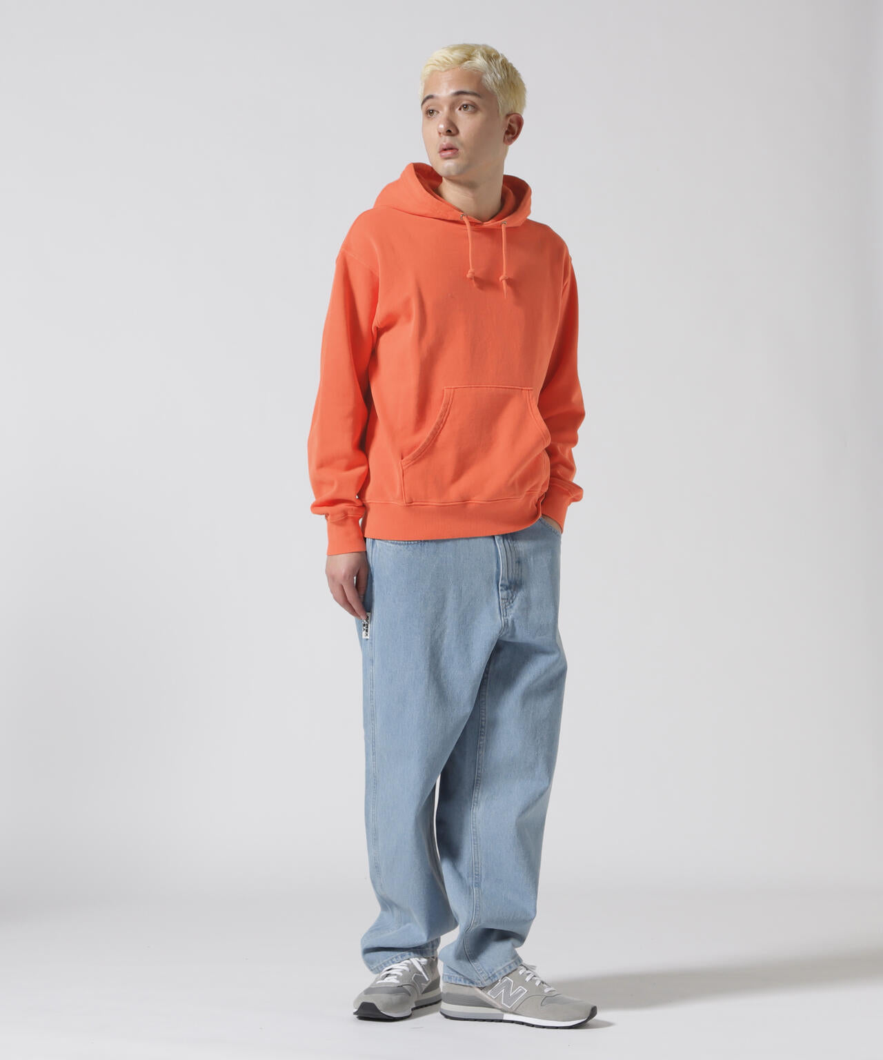 《DAILY/デイリー》FADE WASH PULL OVER PARKA / フェード ウォッシュ プルオーバー パーカー