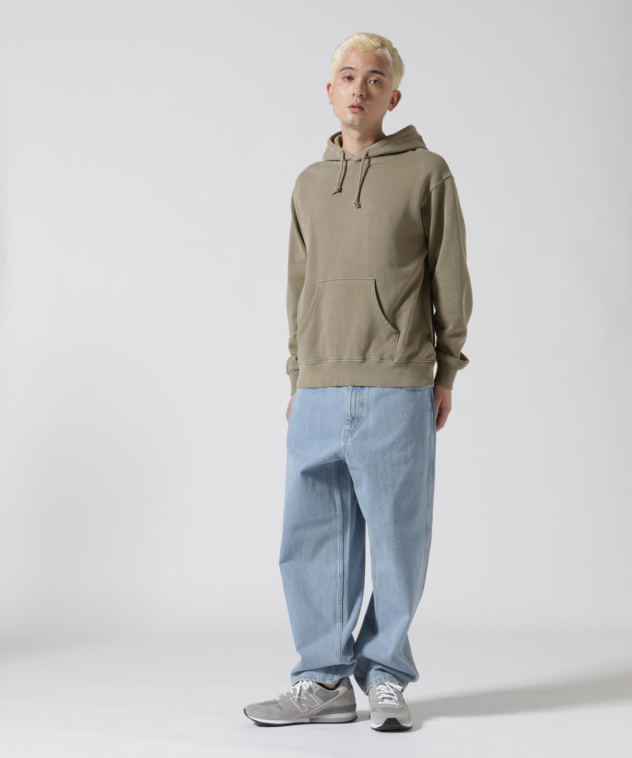 《DAILY/デイリー》FADE WASH PULL OVER PARKA / フェード ウォッシュ プルオーバー パーカー