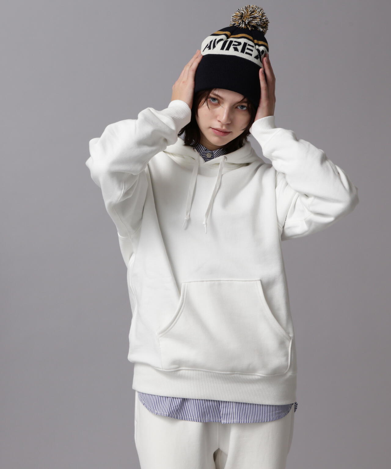 《DAILY/デイリー》PULLOVER SWEAT PARKA / プルオーバー スウェット パーカー / AVIREX / アヴィレック