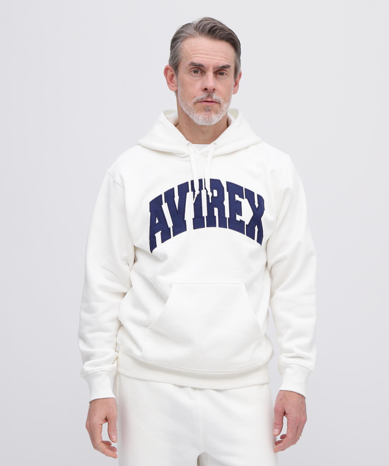 《DAILY/デイリー》PULLOVER SWEAT PARKA LOGO / プルオーバー スウェット パーカー ロゴ / AVIREX