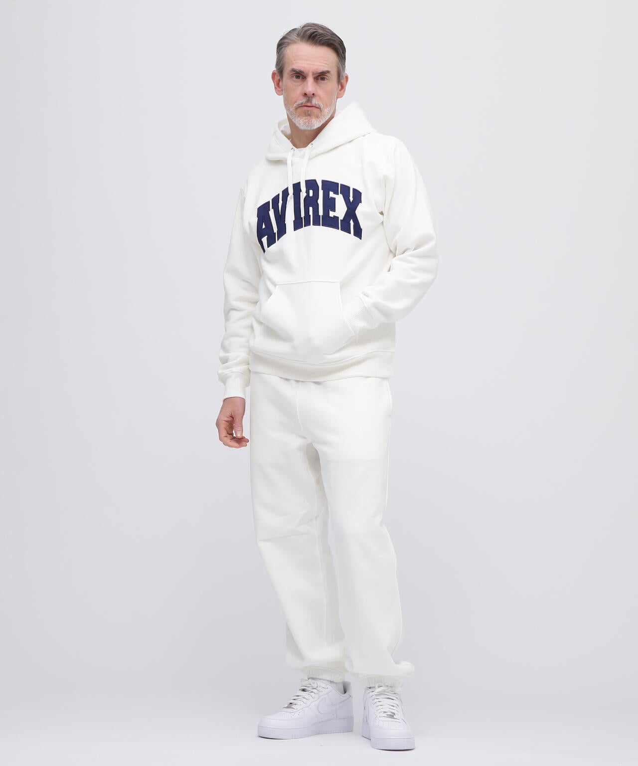 《DAILY/デイリー》PULLOVER SWEAT PARKA LOGO / プルオーバー スウェット パーカー ロゴ / AVIREX