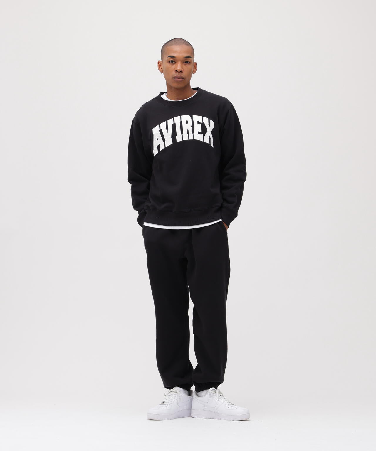 《DAILY/デイリー》CREW NECK L/S SWEAT LOGO / クルーネック ロングスリーブ スウェット / AVIREX /