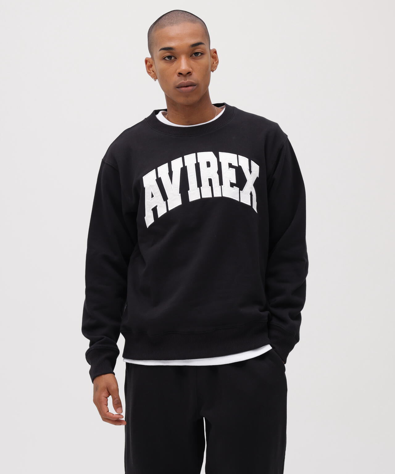 《DAILY/デイリー》CREW NECK L/S SWEAT LOGO / クルーネック ロングスリーブ スウェット / AVIREX /
