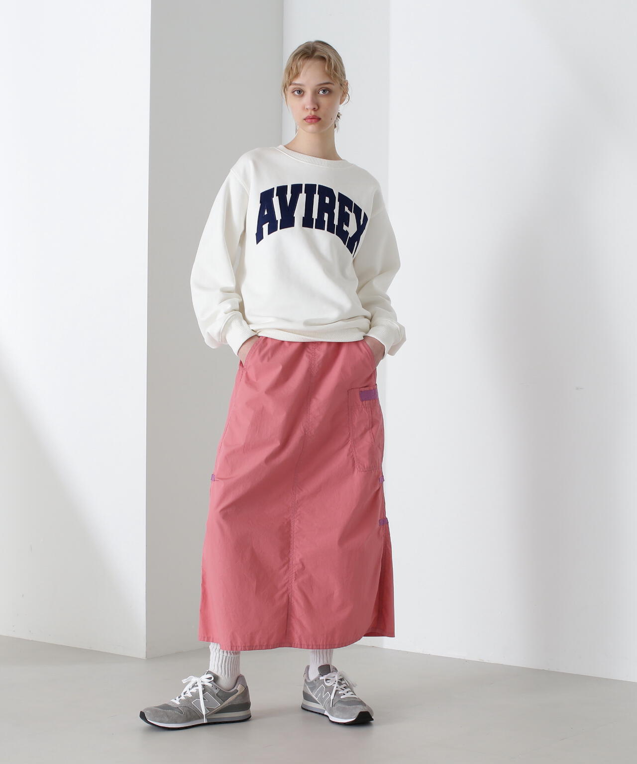 《DAILY/デイリー》CREW NECK L/S SWEAT LOGO / クルーネック ロングスリーブ スウェット / AVIREX /