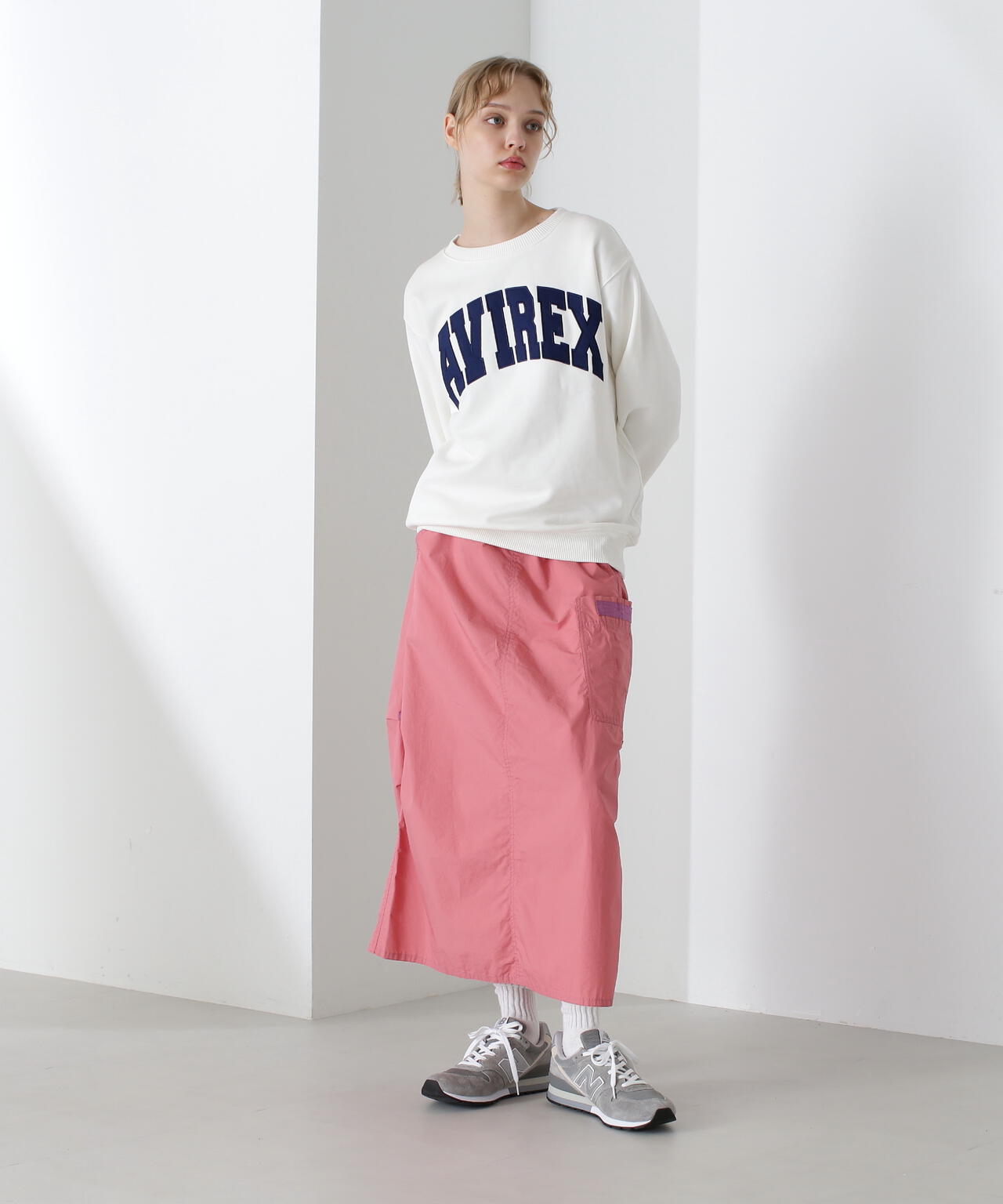 《DAILY/デイリー》CREW NECK L/S SWEAT LOGO / クルーネック ロングスリーブ スウェット / AVIREX /