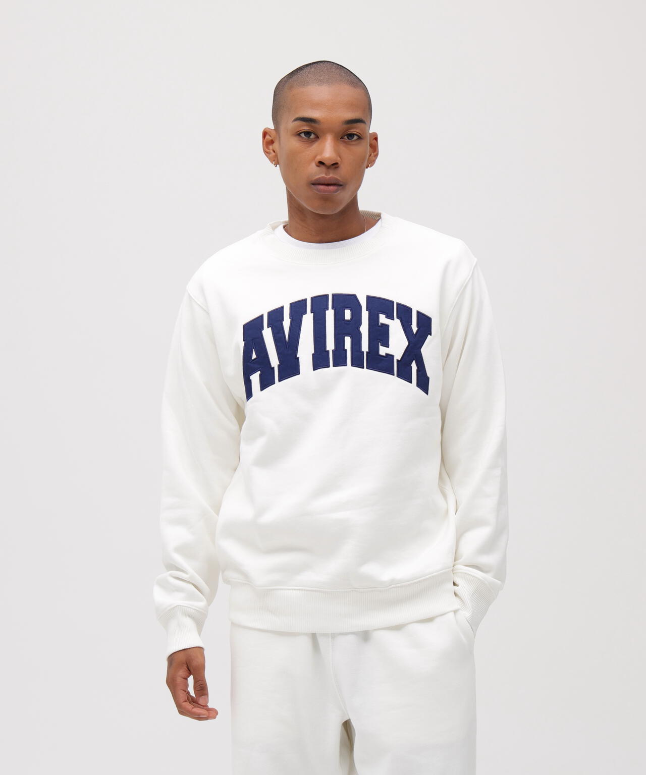 《DAILY/デイリー》CREW NECK L/S SWEAT LOGO / クルーネック ロングスリーブ スウェット / AVIREX /